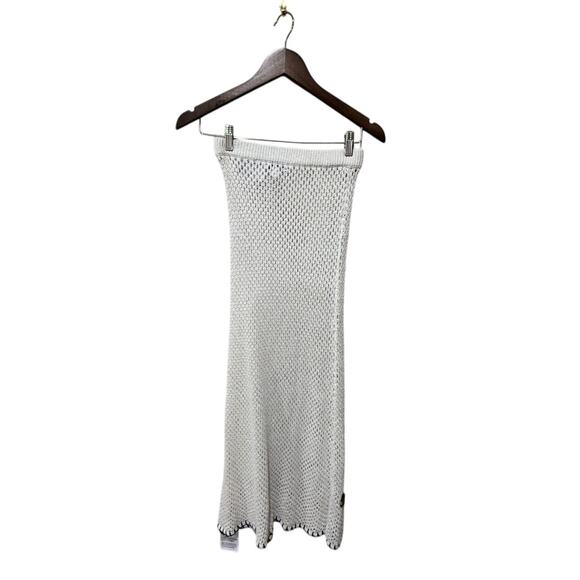 Topshop Maxi Skirt Floral Open Knit Crochet Size Small - Picture 4 of 4